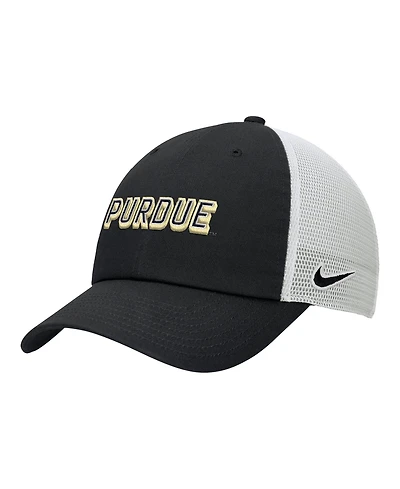 Nike Men's Black Purdue Boilermakers On-Field Club Adjustable Trucker Hat
