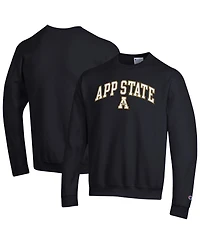 Champion Men's Champion Black Appalachian State Mountaineers Arch Over Logo Pullover Sweatshirt
