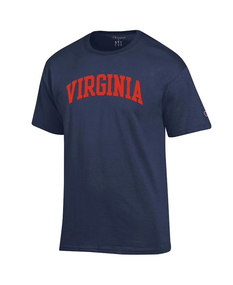 Champion Men's Navy Virginia Cavaliers Basic Arch T-Shirt