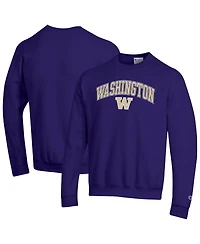 Champion Men's Champion Purple Washington Huskies Arch Over Logo Pullover Sweatshirt