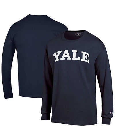 Champion Men's Navy Yale Bulldogs Basic Arch Long sleeves T-Shirt