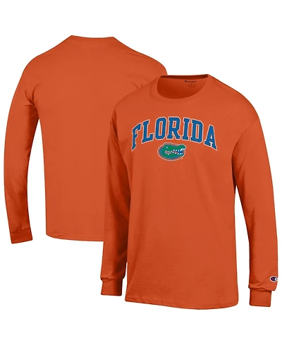 Champion Men's Champion Orange Florida Gators Arch Over Logo Long sleeves T-Shirt