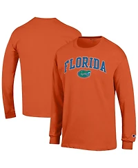 Champion Men's Champion Orange Florida Gators Arch Over Logo Long sleeves T-Shirt