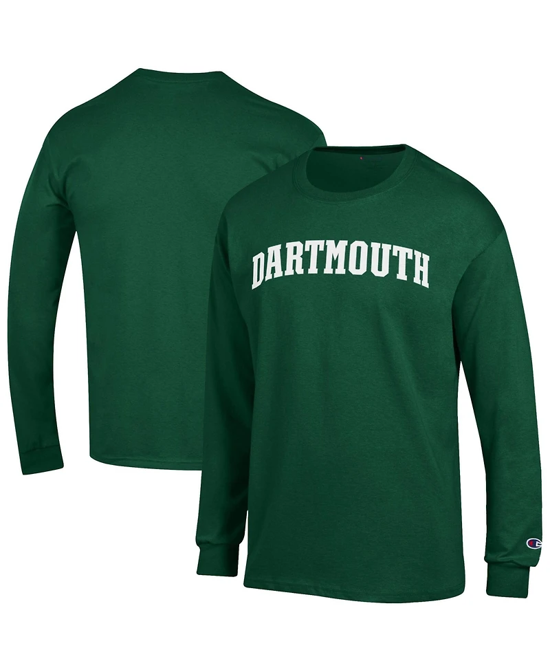 Champion Men's Green Dartmouth Big Basic Arch Long sleeves T-Shirt