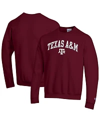 Champion Men's Champion Maroon Texas A&M Aggies Arch Over Logo Pullover Sweatshirt