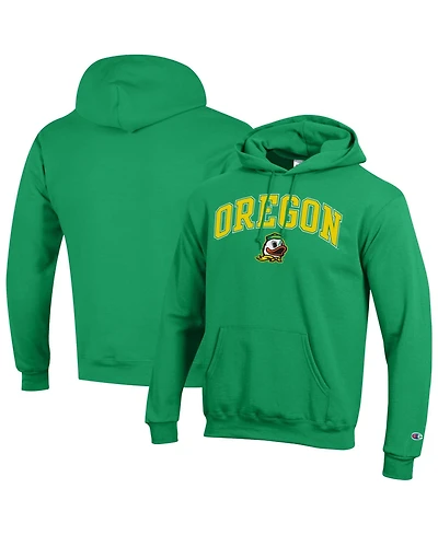 Champion Men's Champion Kelly Green Oregon Ducks Arched Logo Fleece Pullover Hoodie