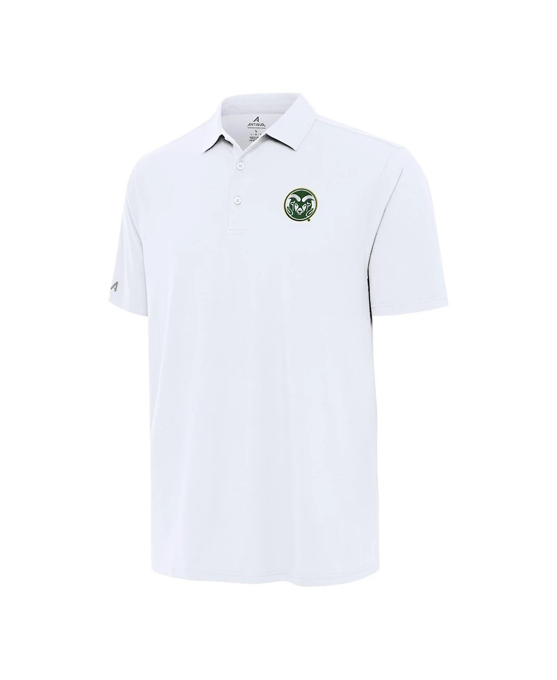 Antigua Men's White Colorado State Rams Era Polo Shirt