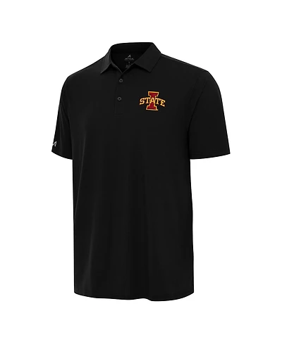 Antigua Men's Black Iowa State Cyclones Era Polo Shirt