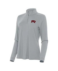 Antigua Women's Gray Unlv Rebels Intent Quarter-Zip Top