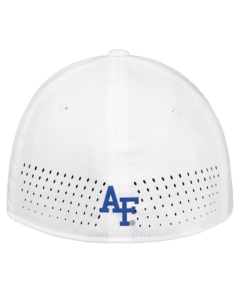 Nike Men's White Air Force Falcons 2026 On-Field AeroBill SwooshFlex Dri-fit Hat