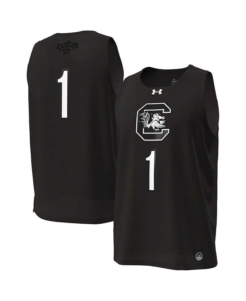 Under Armour Women's Black South Carolina Gamecocks 1 Replica Basketball Jersey