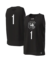Under Armour Women's Black South Carolina Gamecocks 1 Replica Basketball Jersey