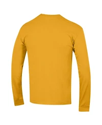 Champion Men's Gold Iowa Hawkeyes Arch Over Logo 2-Hit Long sleeves T-Shirt