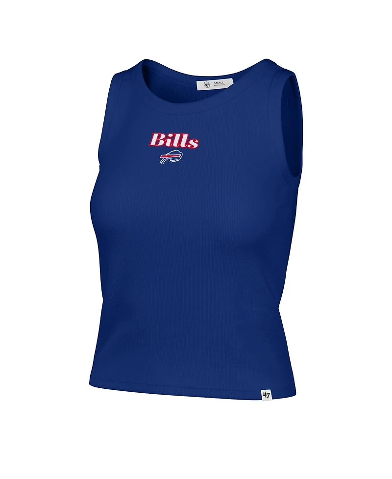 '47 Brand Women's Buffalo Bills Cropped Ribbed Cotton-Blend Tank Top