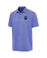 Antigua Men's Heather Royal France National Team Triple Shot Polo Shirt