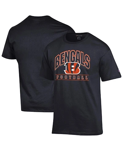 Champion Men's Black Cincinnati Bengals Football T-Shirt