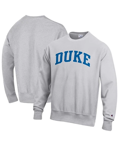 Champion Men's Gray Duke Blue Devils Reverse Weave Fleece Sweatshirt