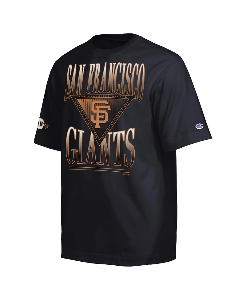 Champion Men's Black San Francisco Giants Traditions Two Locations T-Shirt