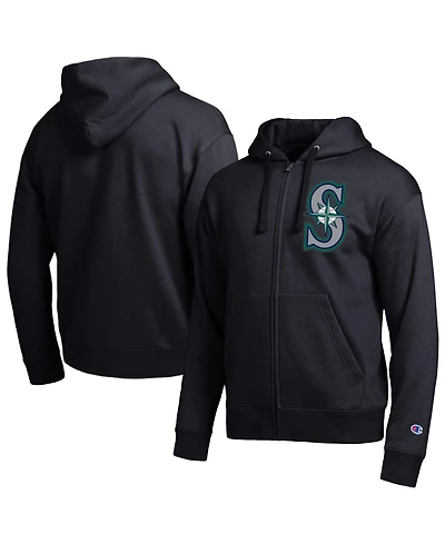 Champion Men's Black Seattle Mariners All-Star Full-Zip Hoodie