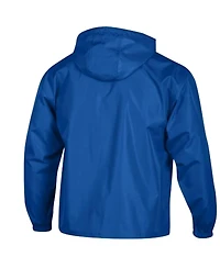 Champion Men's Royal New York Giants Packable Hooded Windbreaker Half-Zip Jacket