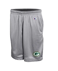 Champion Men's Gray Green Bay Packers Classic Mesh Shorts