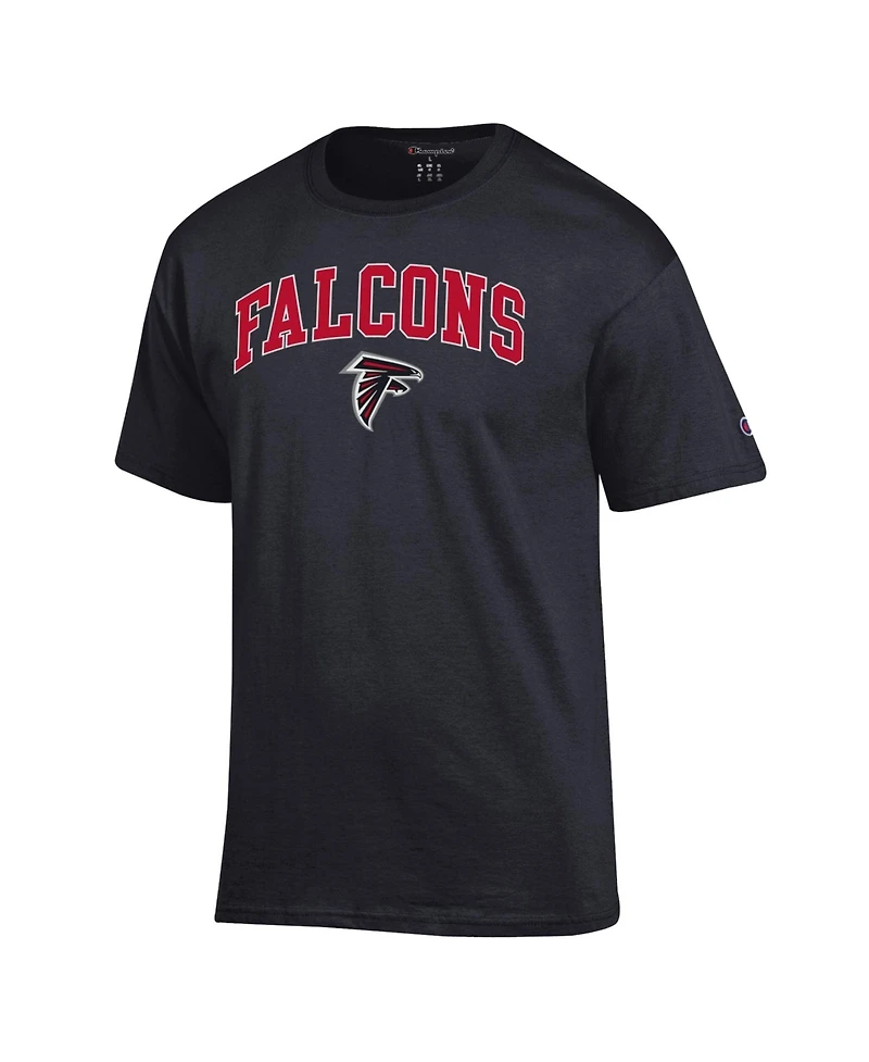 Champion Men's Black Atlanta Falcons Arch Over Logo T-Shirt