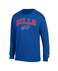 Champion Men's Royal Buffalo Bills Arch Over Logo Long sleeves T-Shirt