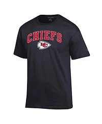 Champion Men's Black Kansas City Chiefs Arch Over Logo T-Shirt