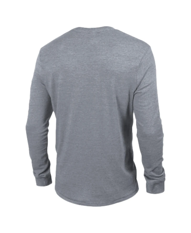 Champion Men's Charcoal Tennessee Titans Ultimate Tri-Blend Long sleeves T-Shirt