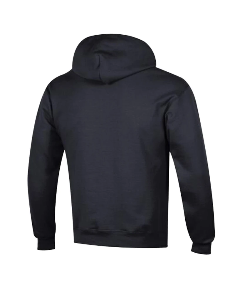 Champion Men's Black Carolina Panthers Power Blend Arch over Logo Hoodie