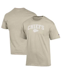 Champion Men's Oatmeal Kansas City Chiefs Jersey T-Shirt