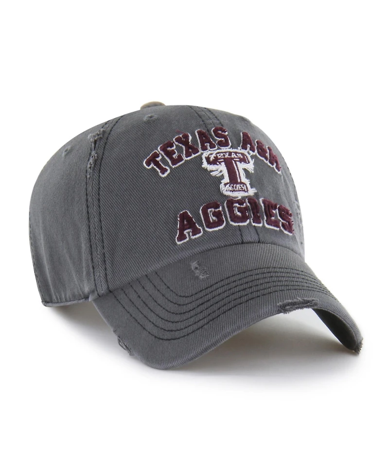 47 Brand Men's and Women's Charcoal Texas A&M Aggies Well-Worn Seymore Clean Up Adjustable Hat