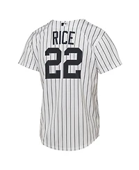 Nike Big Boys and Girls Ben Rice White New York Yankees Home Replica Jersey