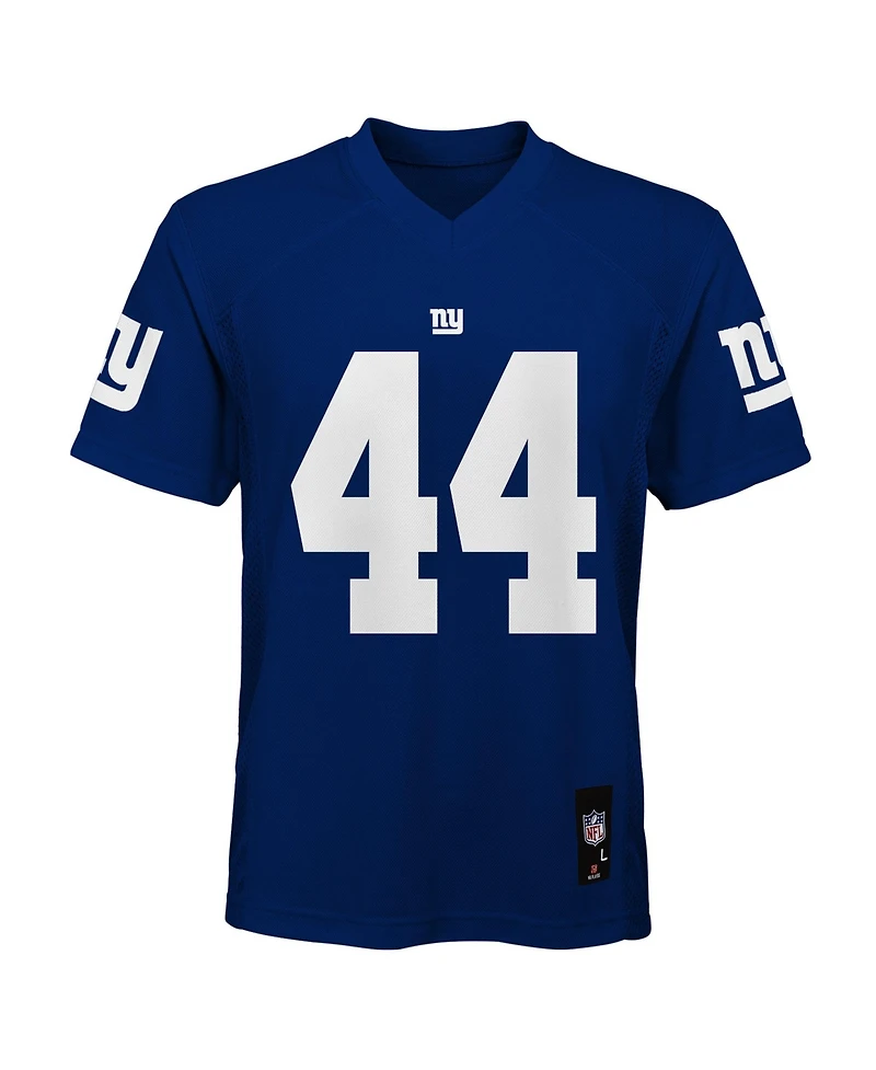 Outerstuff Big Boys and Girls Cam Skattebo Royal New York Giants Replica Jersey