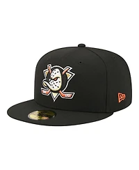 New Era Men's Black Anaheim Ducks Zamboni 59FIFTY Fitted Hat