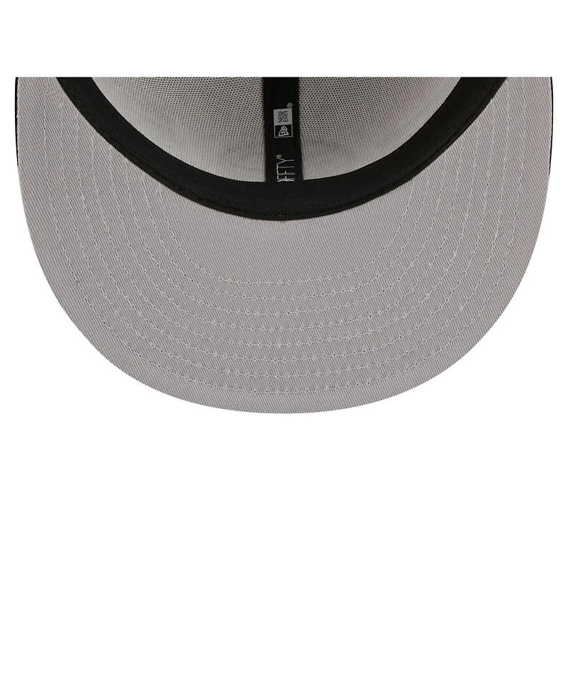 New Era Men's Tan/Black Brooklyn Nets Localized City Icon 59FIFTY Fitted Hat