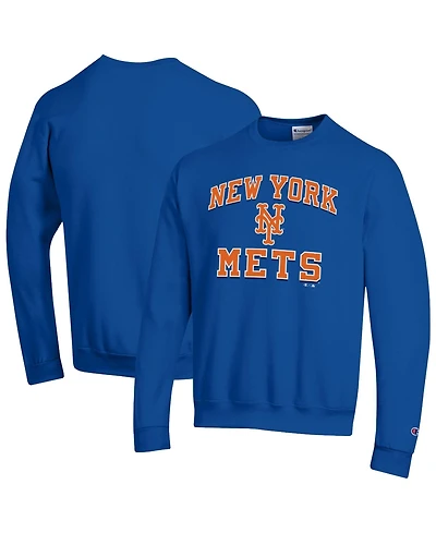 Champion Men's Royal New York Mets Heart Soul Powerblend Sweatshirt