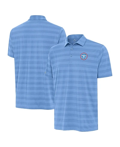 Antigua Men's Light Blue Tennessee Titans Tunnel Polo Shirt