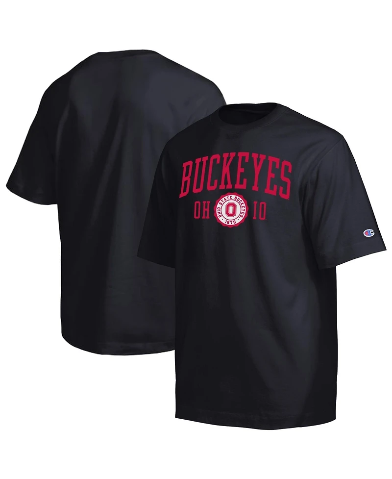 Champion Men's Black Ohio State Buckeyes Established Tradition Heavyweight T-Shirt