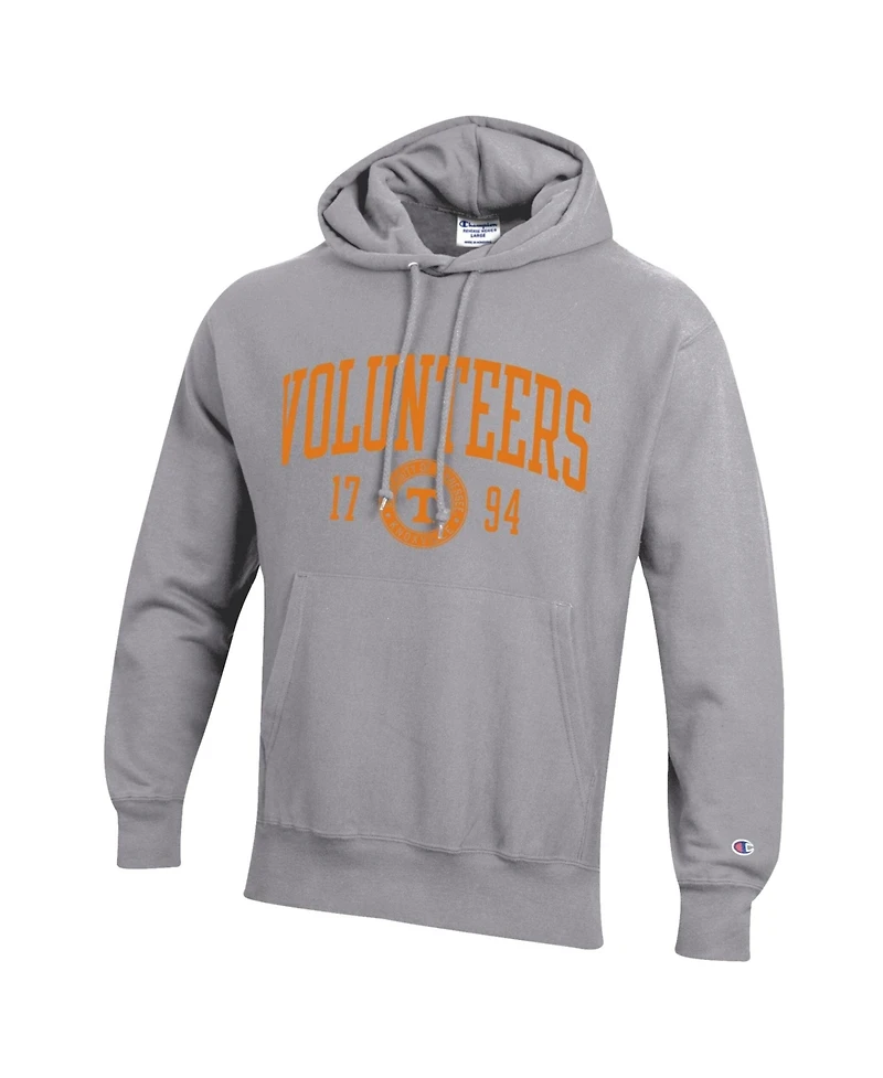Champion Men's Heather Gray Tennessee Volunteers Established Reverse Weave Hoodie