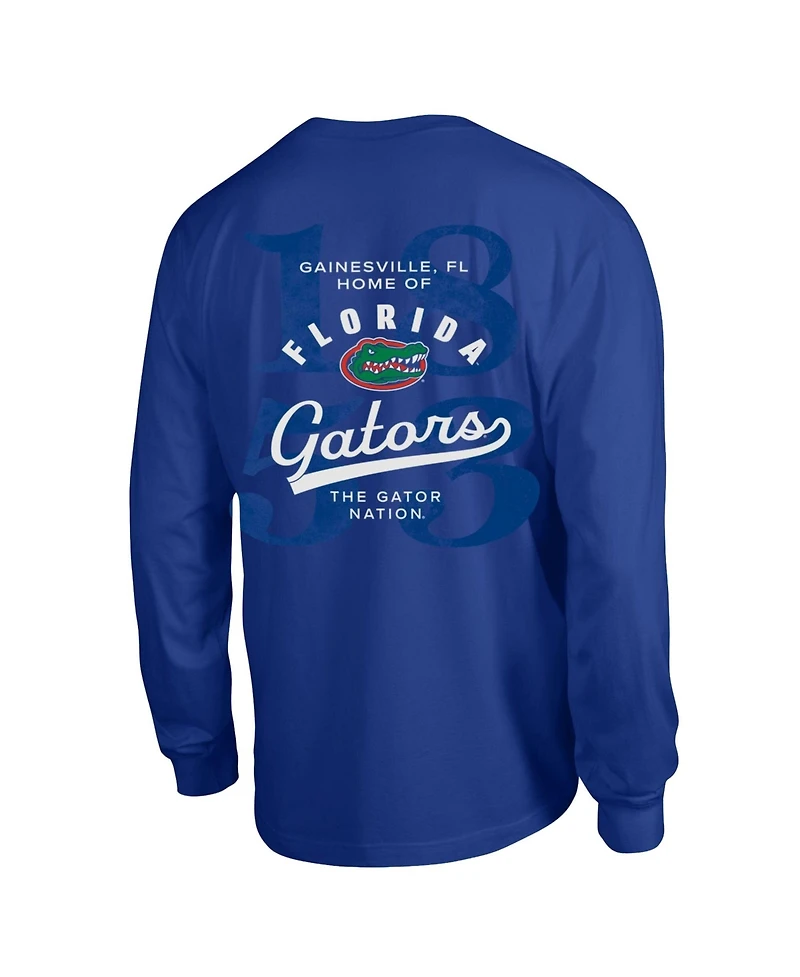 Champion Men's Royal Florida Gators Laminated All-Star Long sleeves T-Shirt