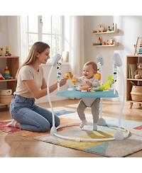 Slickblue Baby Jumper Activity Center with 360° Rotating Seat and Interactive Toys