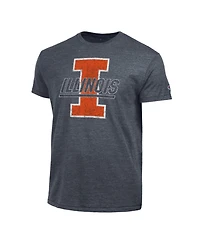Champion Men's Navy Illinois Fighting Illini Vintage Triumph Tri-Blend T-Shirt