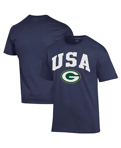 Champion Men's Navy Green Bay Packers Americana T-Shirt
