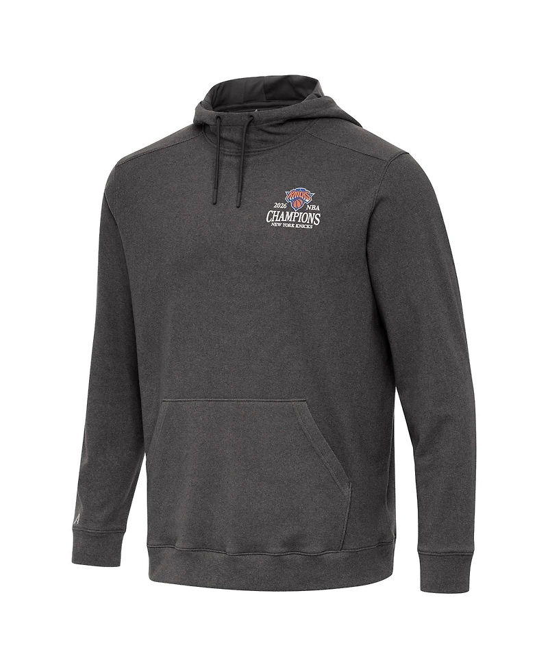 Antigua Men's Black New York Knicks 2026 Nba Finals Champions Wordmark Cloud Hoodie