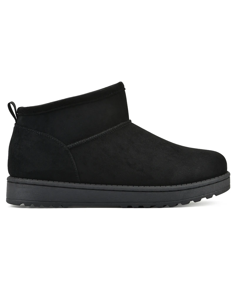 White Mountain Women's Inspa Faux Fur Pull-On Booties
