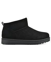 White Mountain Women's Inspa Faux Fur Pull-On Booties