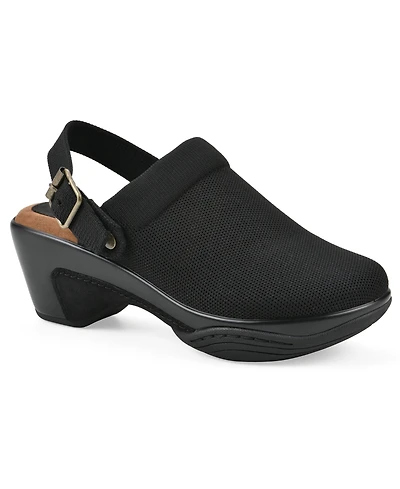 White Mountain Women's Viable Buckle Clogs