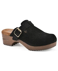 White Mountain Women's Bistros Platform Mule Clogs