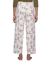 Hue Women's Shroom Bloom Cotton-Blend Relaxed-Fit Mushroom-Print Pajama Pants